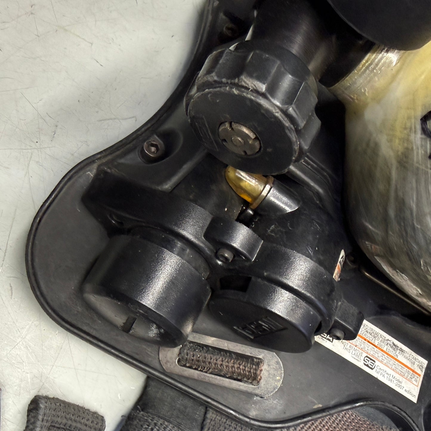 Z@ MSA (*PARTS ONLY*) FireHawk M7 SCBA Air Pack W/ Tank Firefighter Gear (AS-IS)