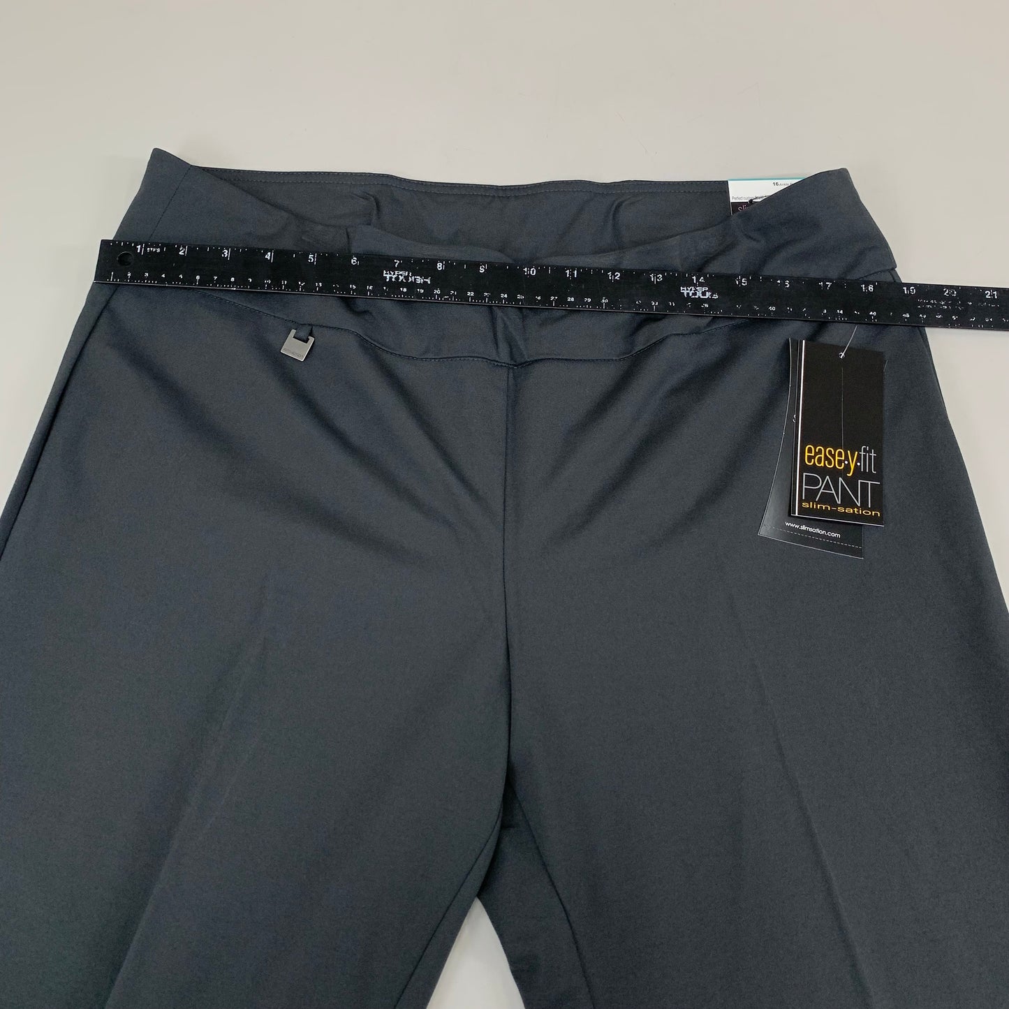 MULTIPLES Woven Ankle Pants Petite Women's Sz 16 Intgry M2623P