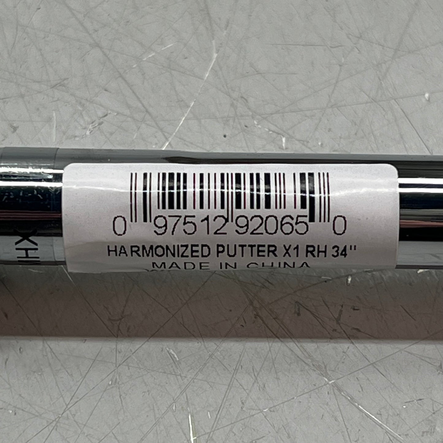 WILSON Harmonized X1 Putter RIGHT Standard Grip 34" Chrome/Grey WG1R03690134