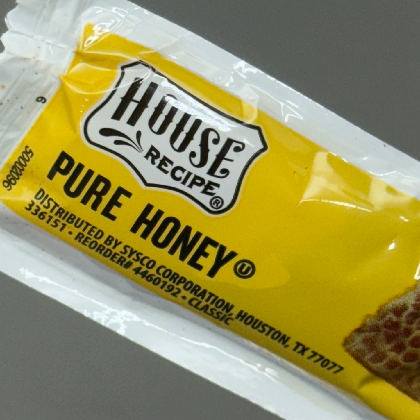 SYSCO Pure Honey Packets (500 PACK, 9g Each) House Recipe (Made on 05/24)