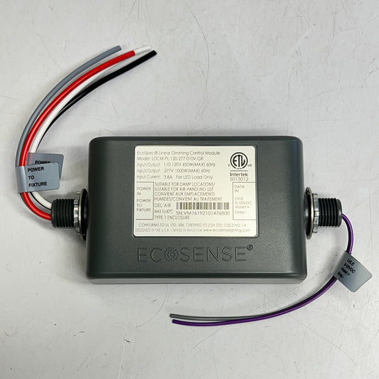 ECOSENSE Led Linear Dimming Control Module 0-10v Grey LDCM-PL-120-277-010V-GR