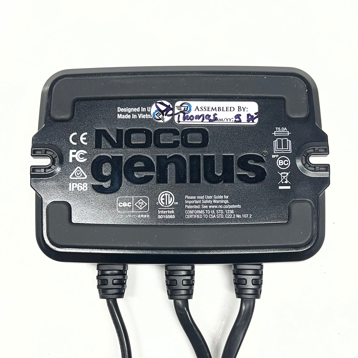 NOCO 2 Bank On Board Battery Charger & Maintainer 10 Amp 12 Volt Black GEN5X2
