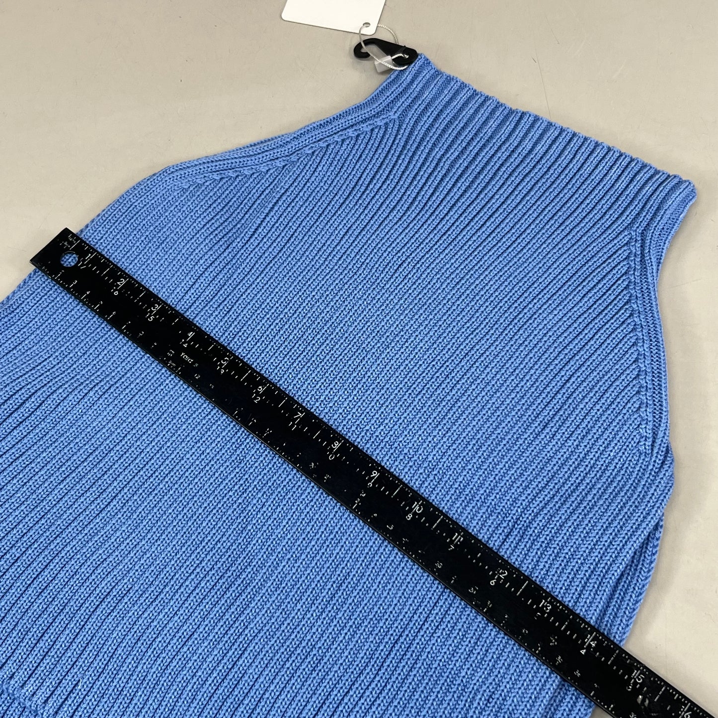 SAMSHIELD Lulli Long Cowl Neck Scarf Sz TU, One Size Fits All Washed Blue