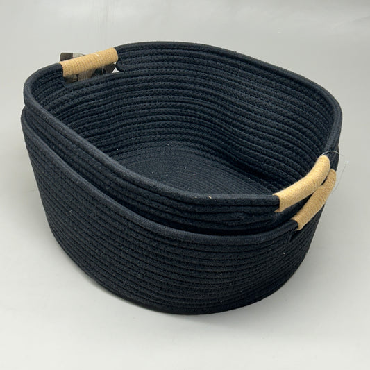 MEMBER'S MARK (2 PACK) Rope Baskets Black (New)
