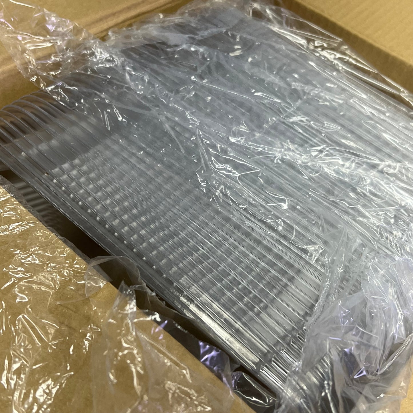 ZA@ WESTERN PLASTICS  (100 PACK) Disposable Half Steam Dome Lid Clear 5132DL