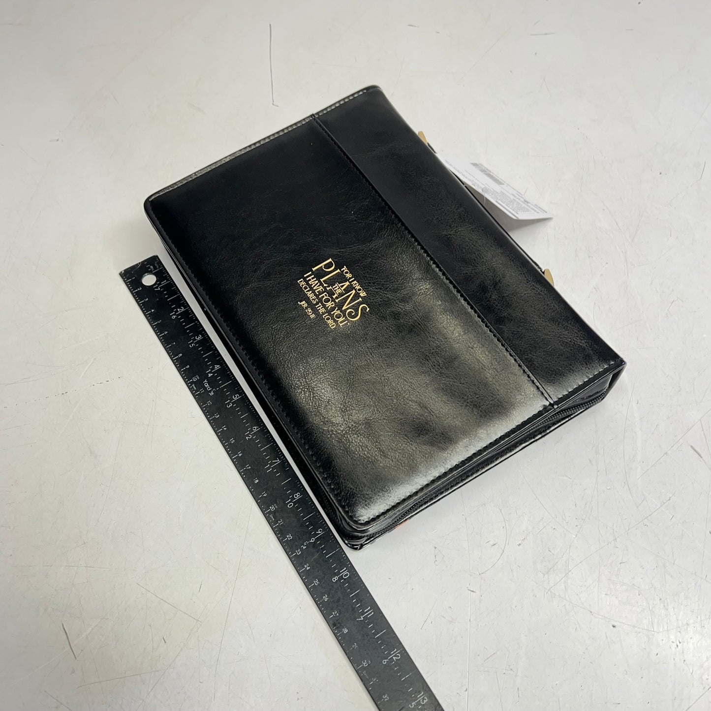 CHRISTIAN ART GIFTS Jeremiah 29:11 Botanical Faux Leather Bible Cover  6"x9"
