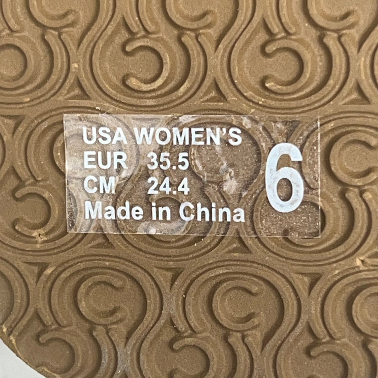 COBIAN Skinny Bounce Comfortable Synthetic Strap Women's Sz 6 Tan SKI25-230-06