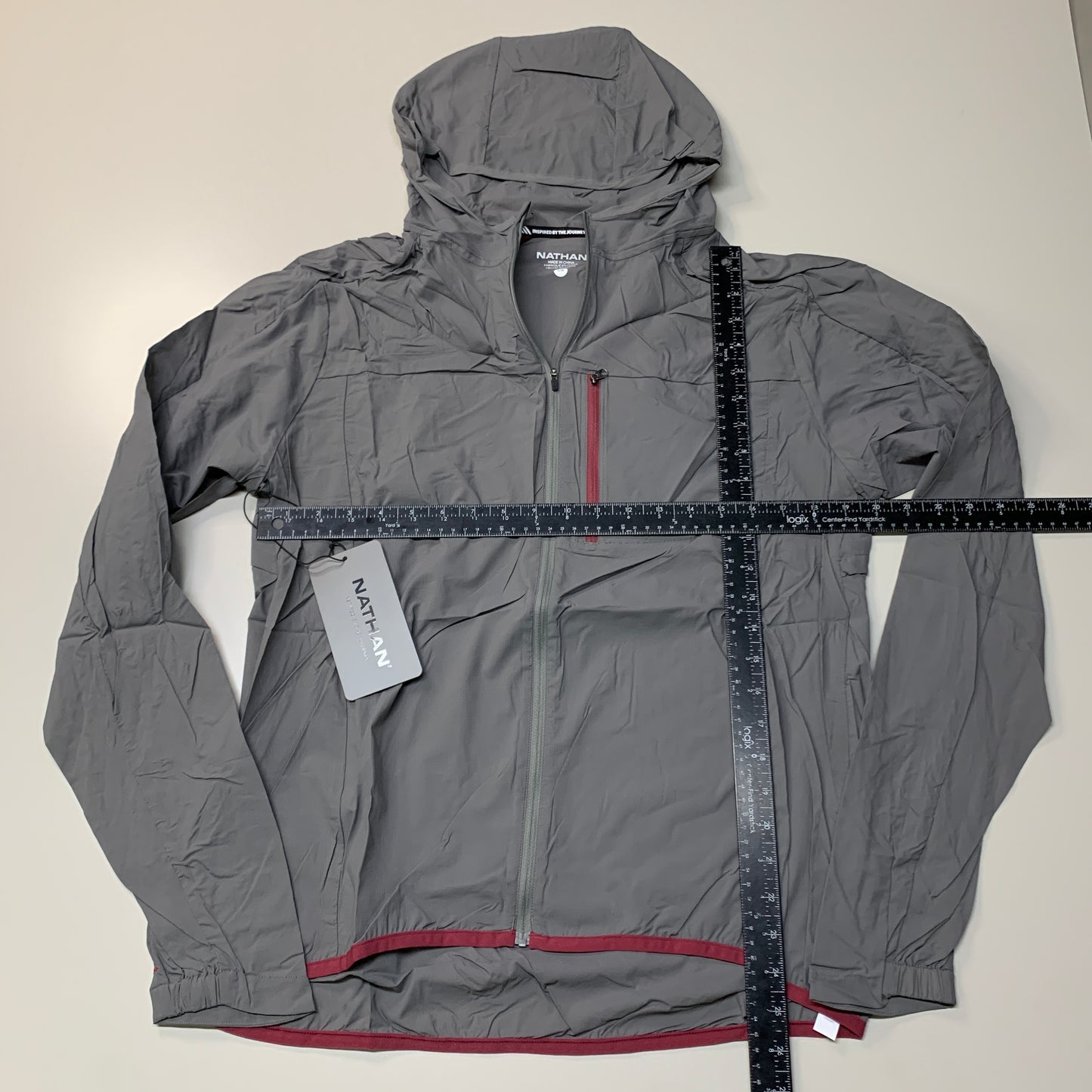 NATHAN Stealth Jacket W/ Hood Men's Charcoal Size L NS90060-80003-L