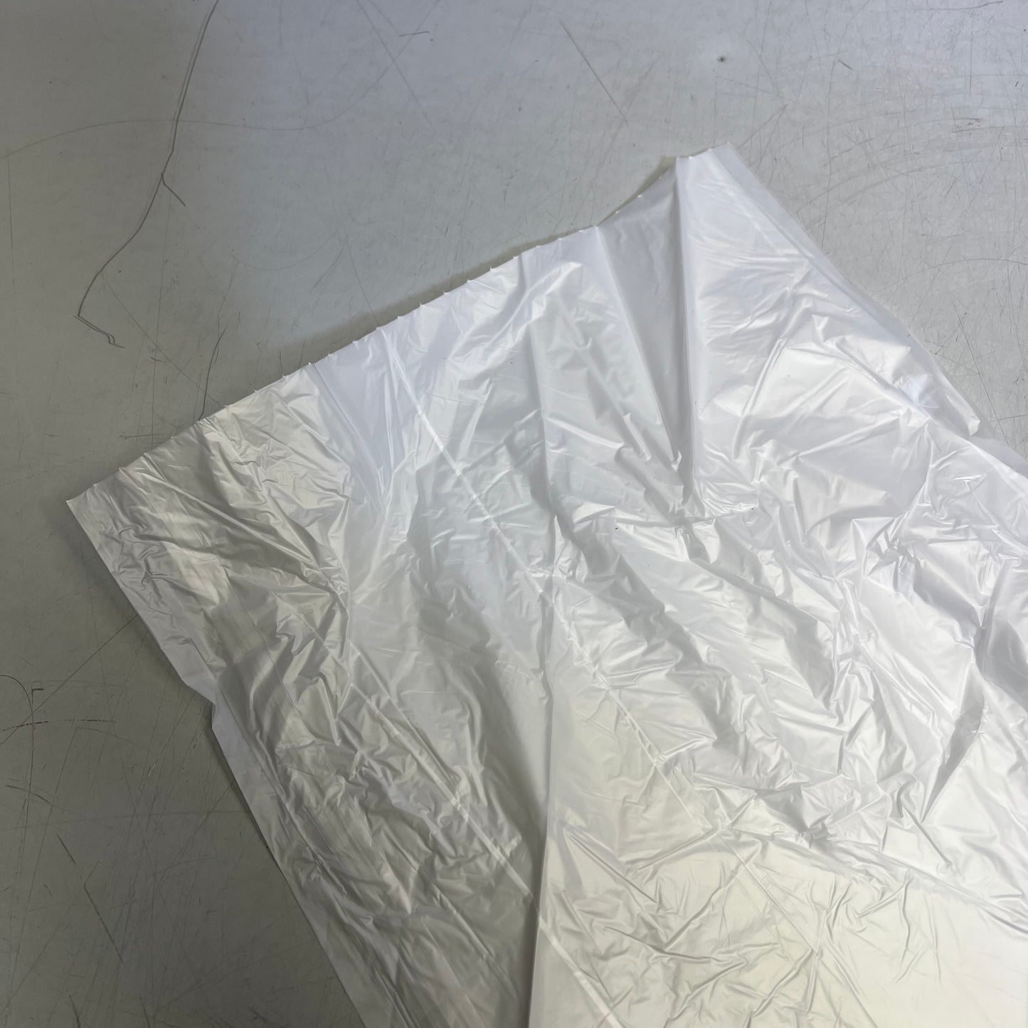 RIGHT CHOICE (200 PACK) Flat Can Liner 56 Gal 43" X 48" Natural/Clear 78000079