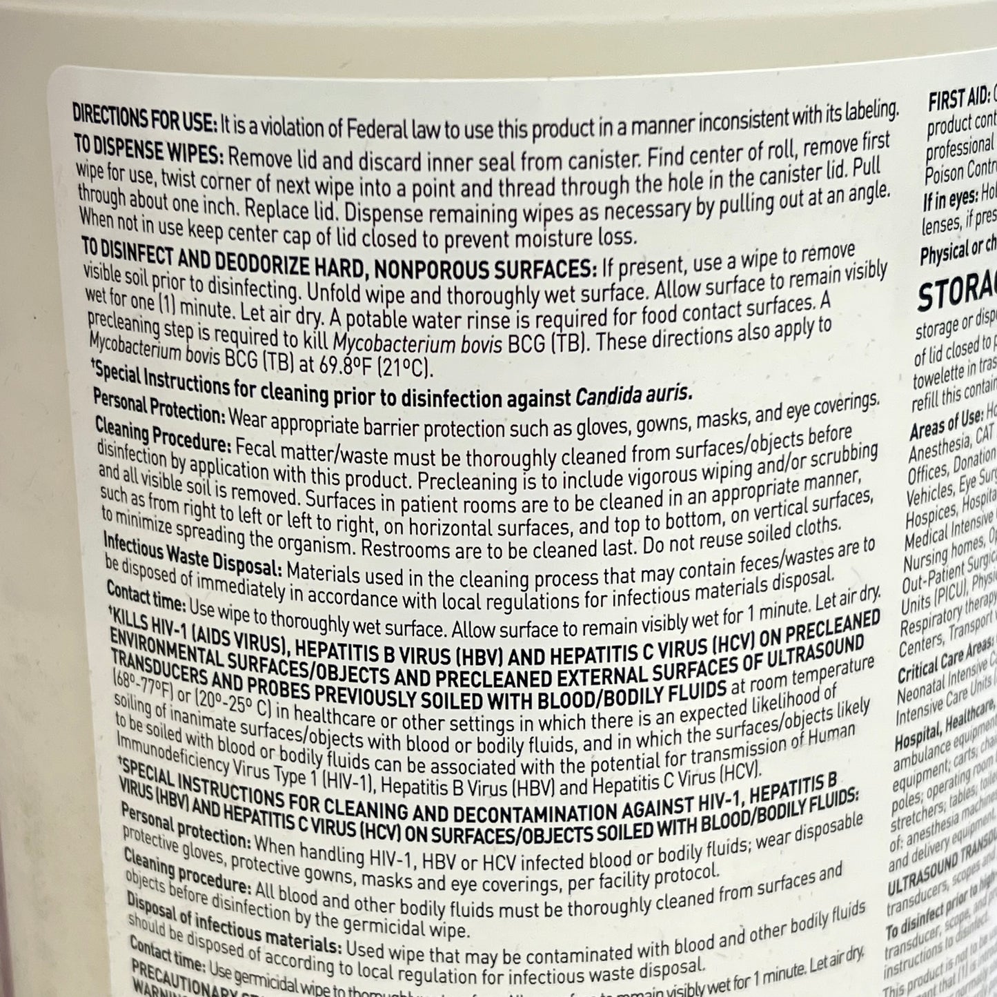 PDI (12 PACK, 160 EACH) Prime Sani-cloth Germicidal Disposable Wipe Lg BB 10/26