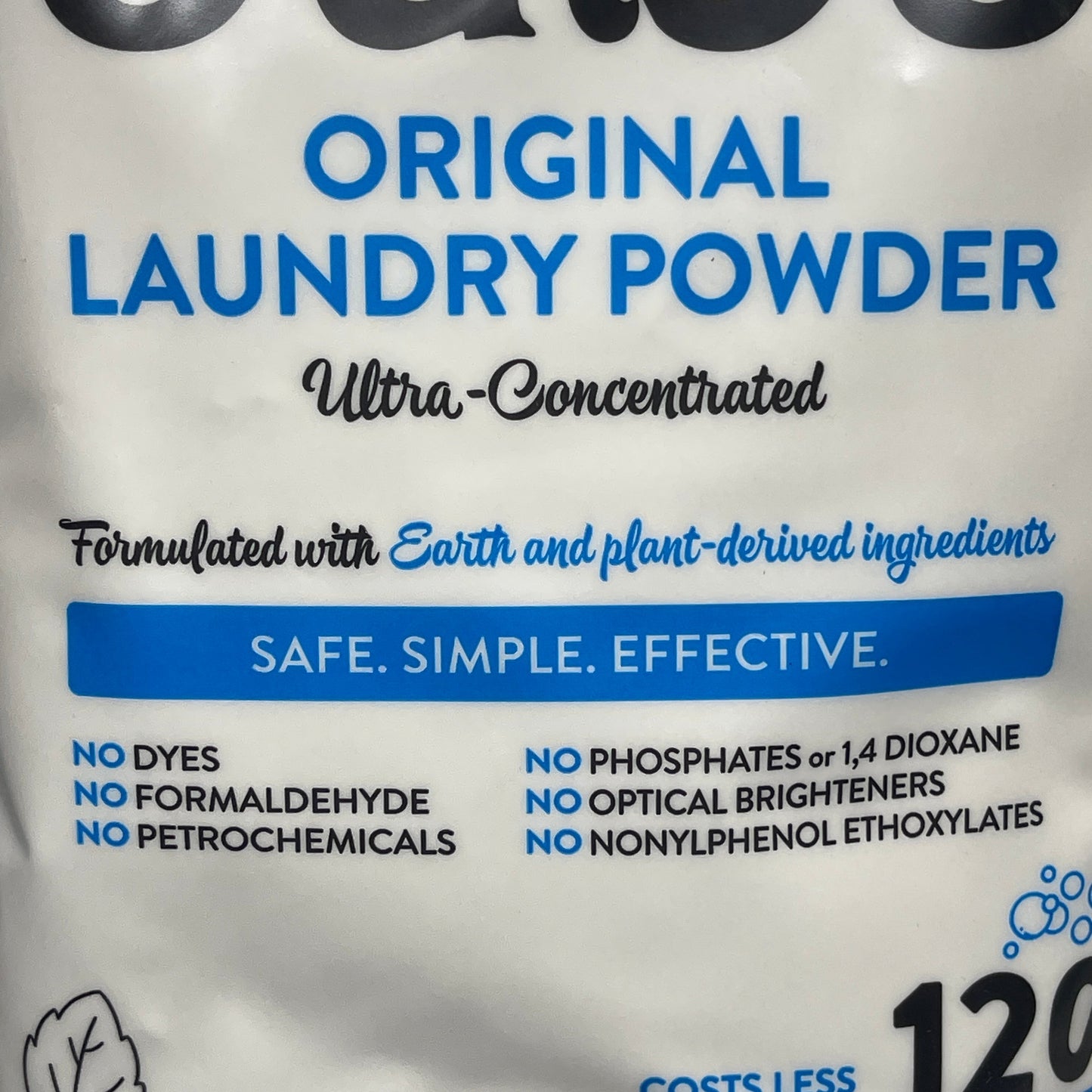 ZA@ MOLLY'S SUDS Original Laundry Powder Ultra-Concentrated Peppermint 79 oz 120 Loads