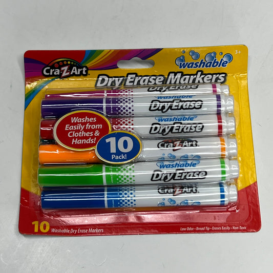CRA-Z-ART (10 PACK) Washable School Dry Erase Markers 10133