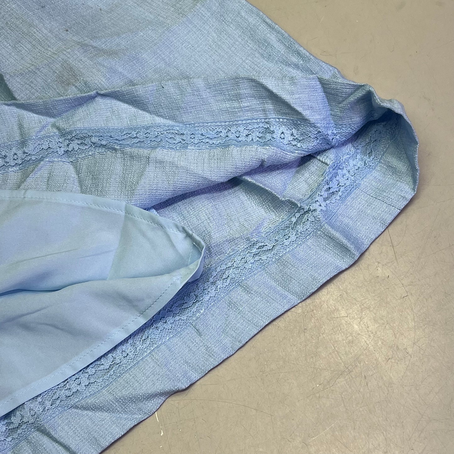 ANNE KLIEN Knee Length Lined Summer Dressed Womens Sz 8 Bright Water Blue (Used)