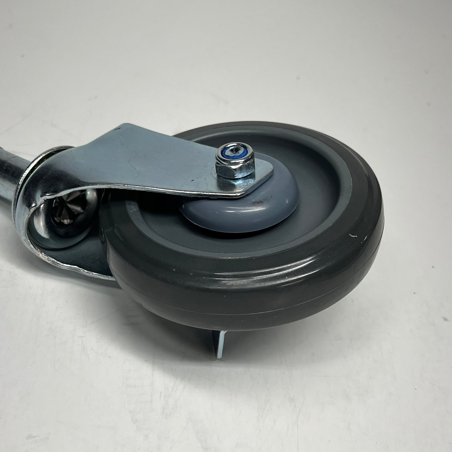 REGENCY (SET OF 4) Shelving Stem Caster W/ Brake 5" 330 Lb Cap Grey 460POLYMPBX