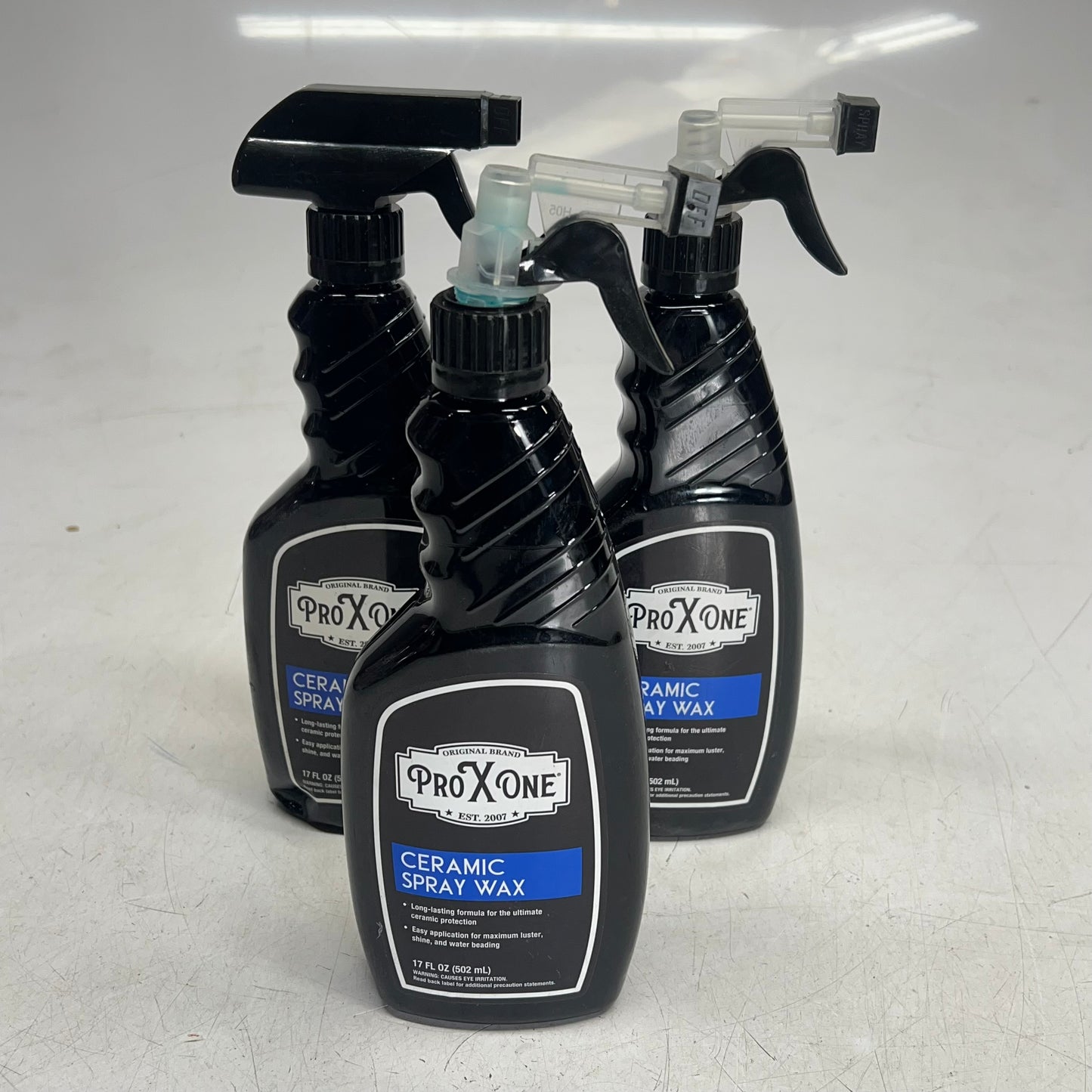 ZA@ PRO X ONE (3 PACK) Ceramic Spray Wax Enhance Shine & Protection 17 Fl Oz SW2 (As-Is, Damaged Bottles)
