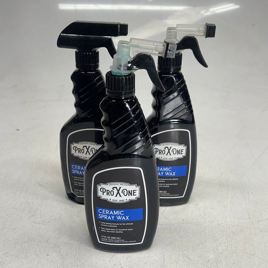 ZA@ PRO X ONE (3 PACK) Ceramic Spray Wax Enhance Shine & Protection 17 Fl Oz SW2 (As-Is, Damaged Bottles)