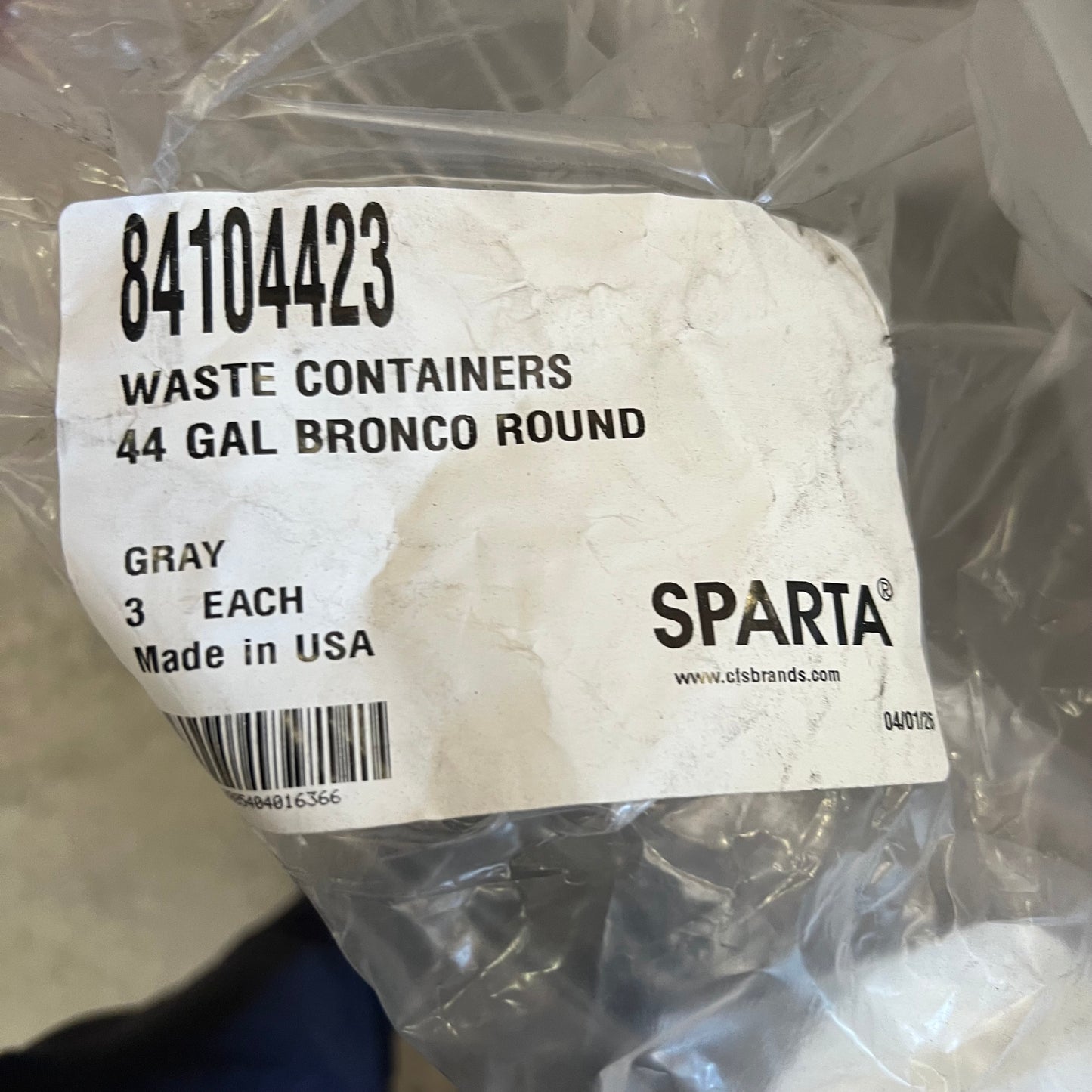 SPARTA Waste Container 44 Gal. Bronco Round 84104423