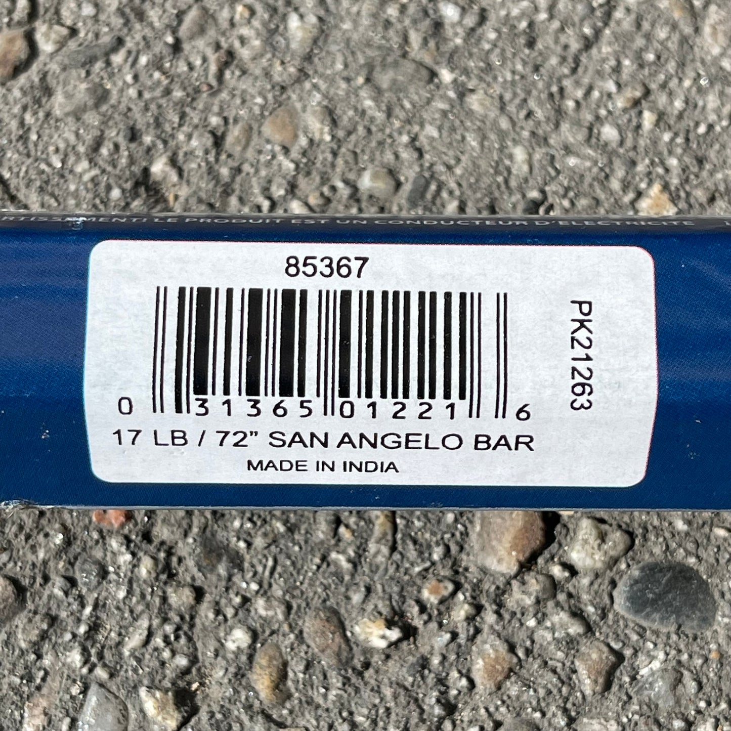 SEYMOUR S400 Jobsite San Angelo Bar 71”x2” Black 85367 (BENT)