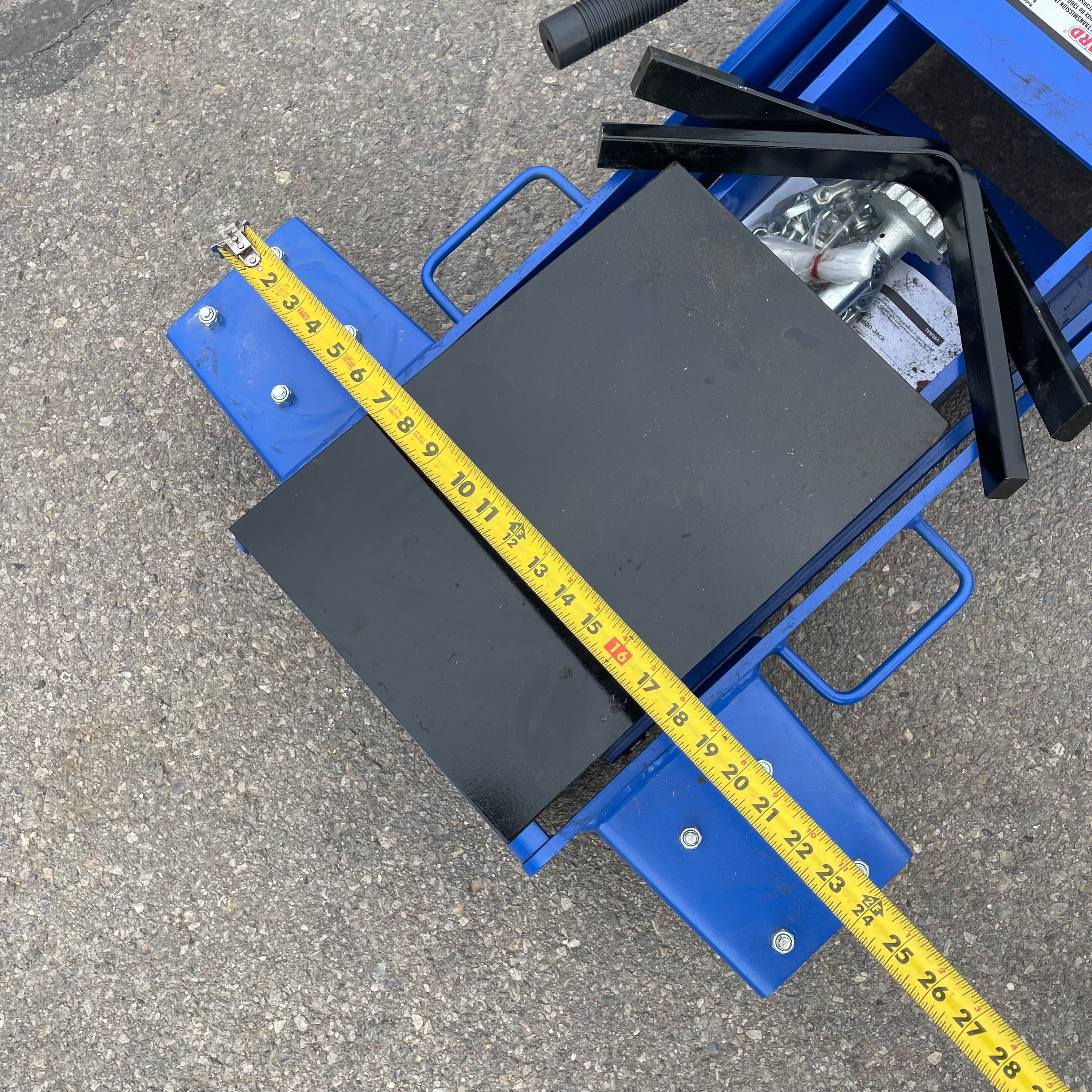 Z@ WESTWARD Heavy Duty Transmission Jack 1-1/2 ton Blue 1VW35A