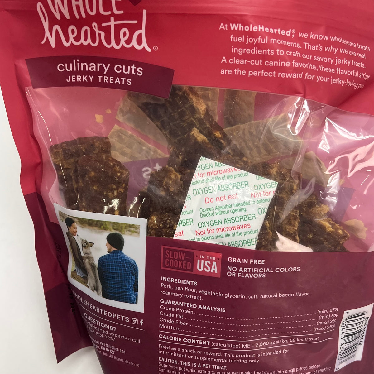 WHOLE HEARTED Culinary Cuts Jerky Treats Thick Cut Bacon Flavor 16 Oz BB 10/27