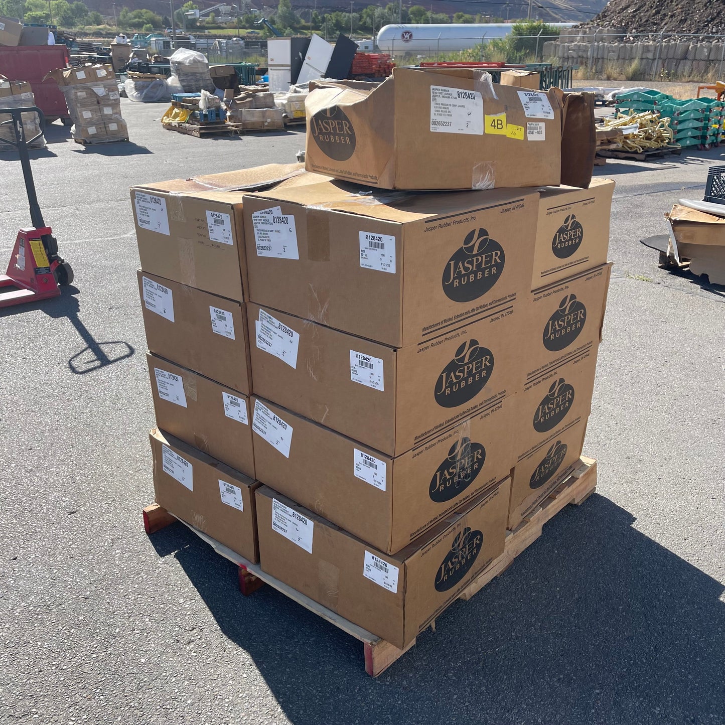 ZA@ Pallet of JASPER RUBBER Rectangle Gaskets 9"x6" 002652237 (AS-IS)(A)