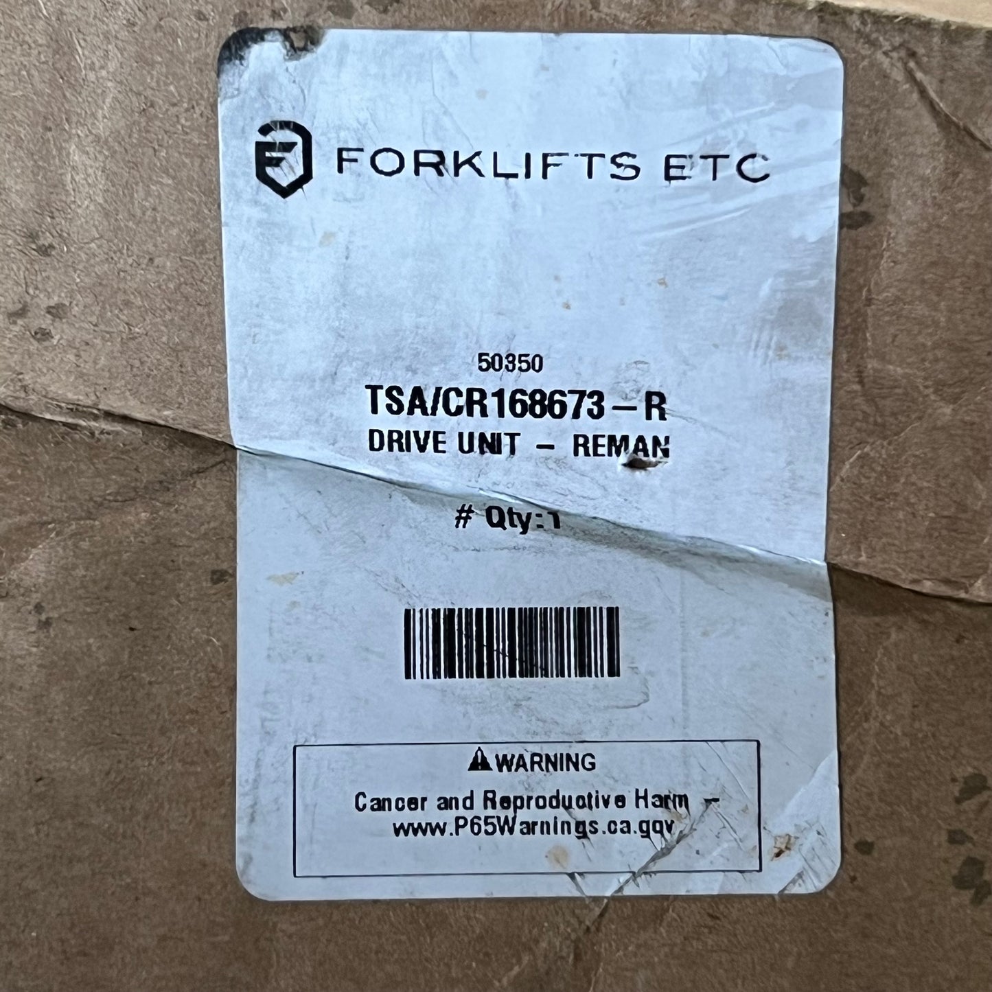 FORKLIFTS ETC Remanufactured Forklift Drive Unit/Gear Box TSA/CR168673-R