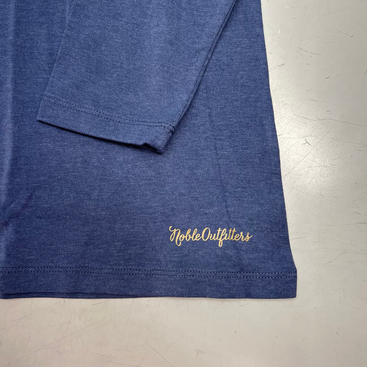 NOBLE OUTFITTERS Tug-Free Long Sleeve Crew Women's Sz 2XL Navy Heather 21582W