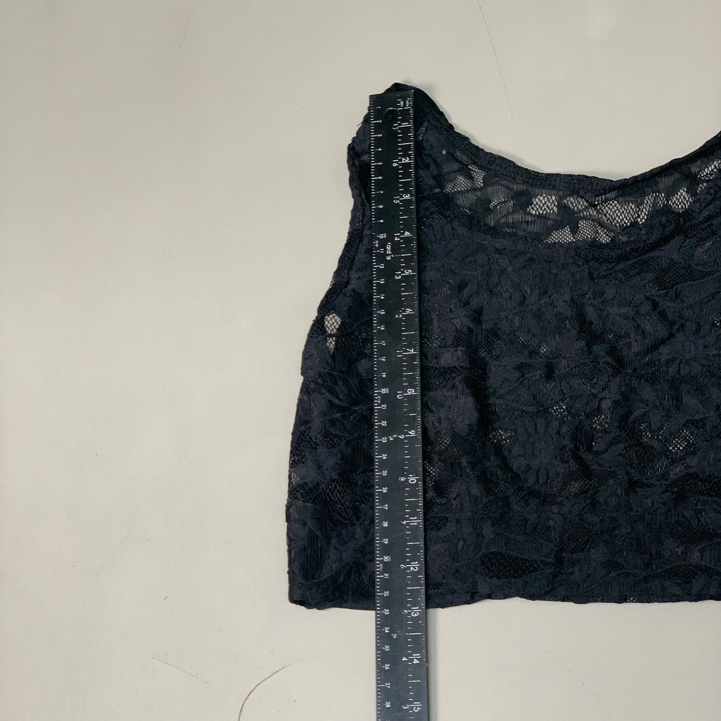 HALFTEE Full Lace Tank Nylon & Spandex Blend Floral Black XS (23)