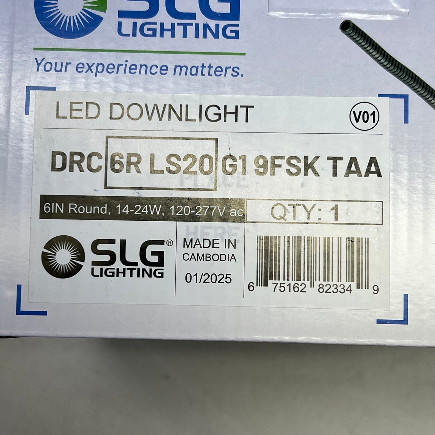 SLG LIGHTING Led Downlight 50,000 Hr 2000 Lumens White DRC 6R LS20 G1 9FSK TAA