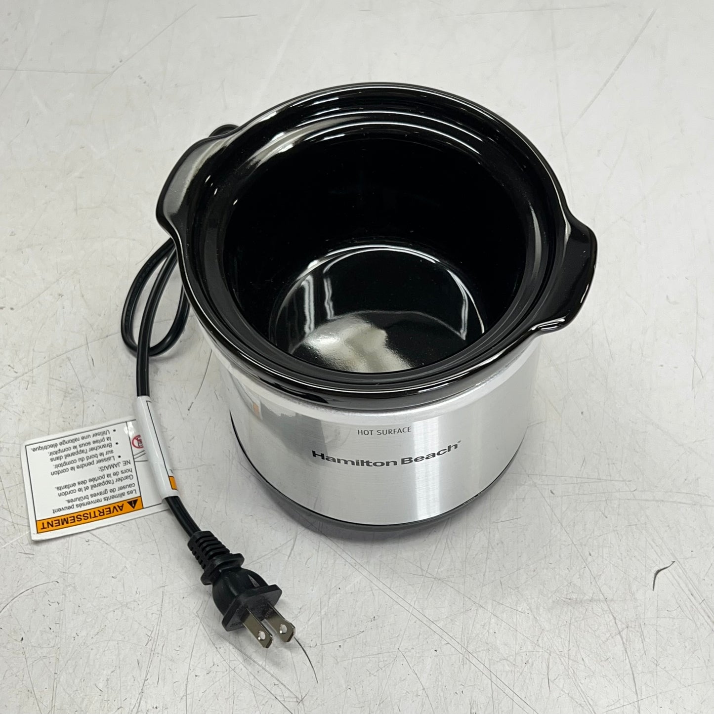 HAMILTON BEACH Stay or Go Programmable Slow Cooker W/ Party Dipper 7 qt 33477FG