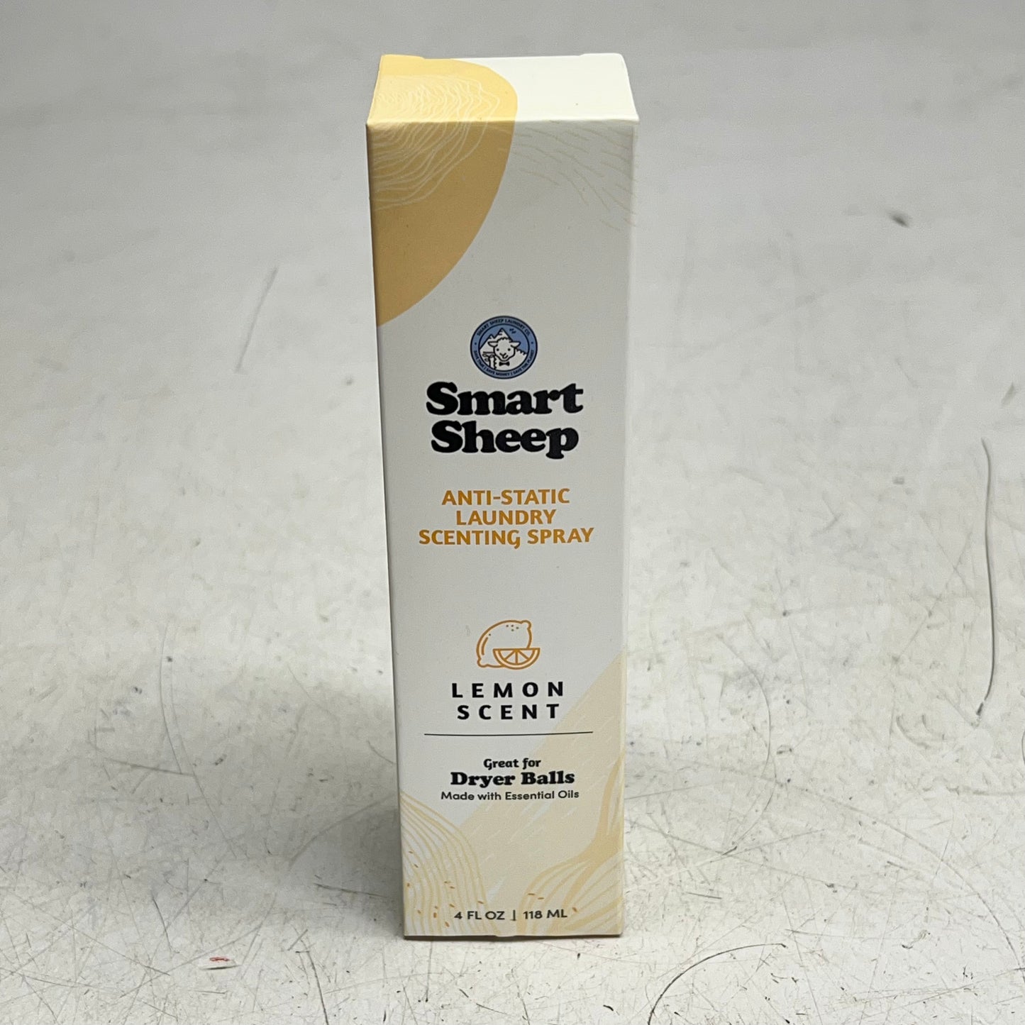 SMART SHEEP (2 PACK) Anti-Static Lemon Scent Spray W/ Essential Oils 4 fl oz