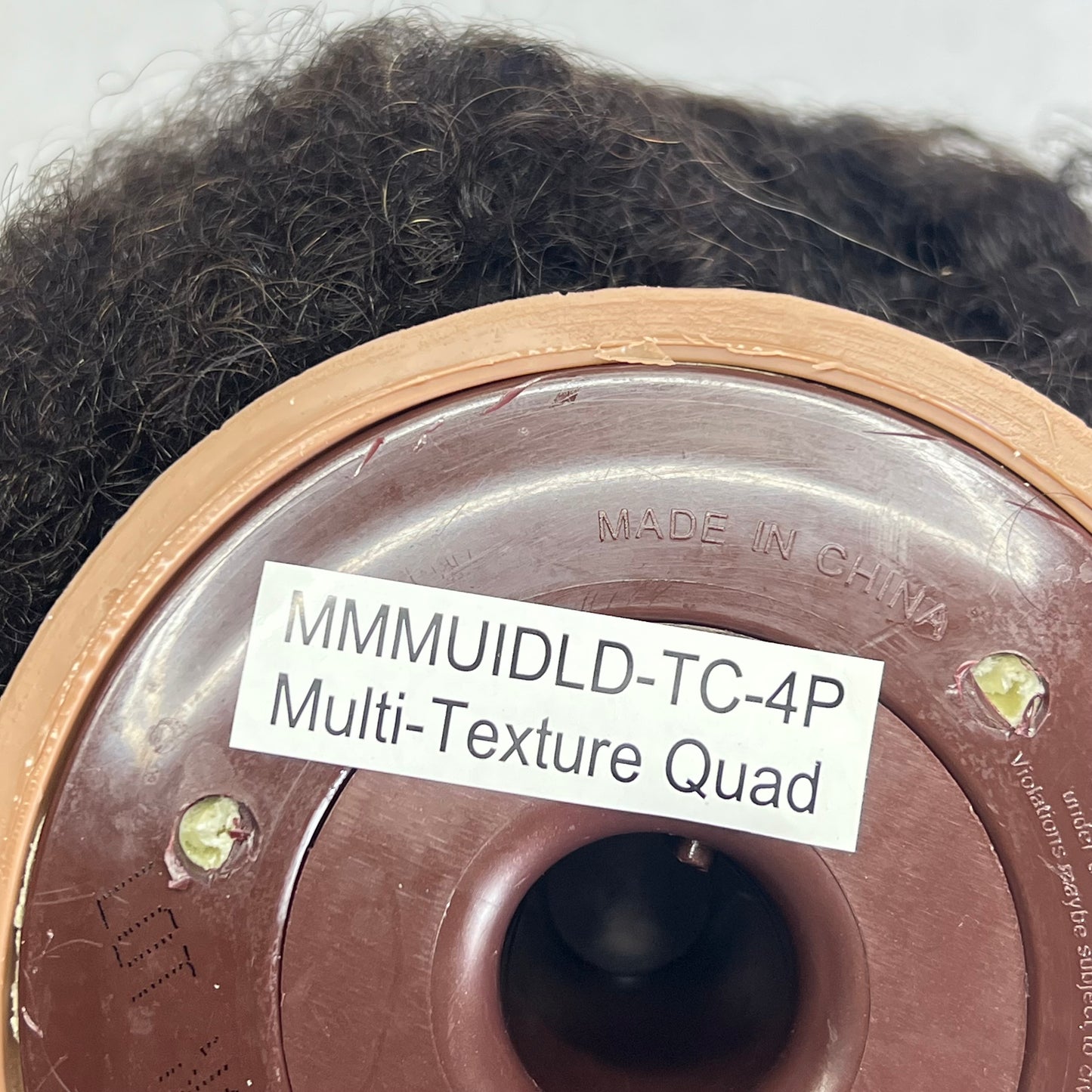 PIVOT POINT  Multi Texture Quad 100% Human Hair Mannequin Black MMMUIDLD-TC-4P