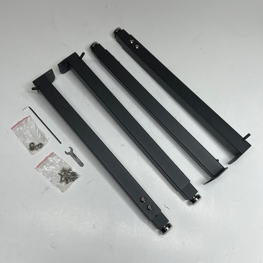 ZA@ NATIONAL PUBLIC SEATING (SET OF 4) Steel Legs Adjust Height Black SITAHL-S10 (As-Is)