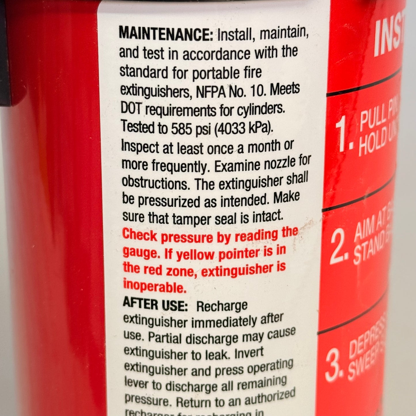 FIRST ALERT(2 PACK) Home1 Multipurpose ABC Rechargeable Fire Extinguisher 2.5 Lb 1-A:10-B:C(New-Other)