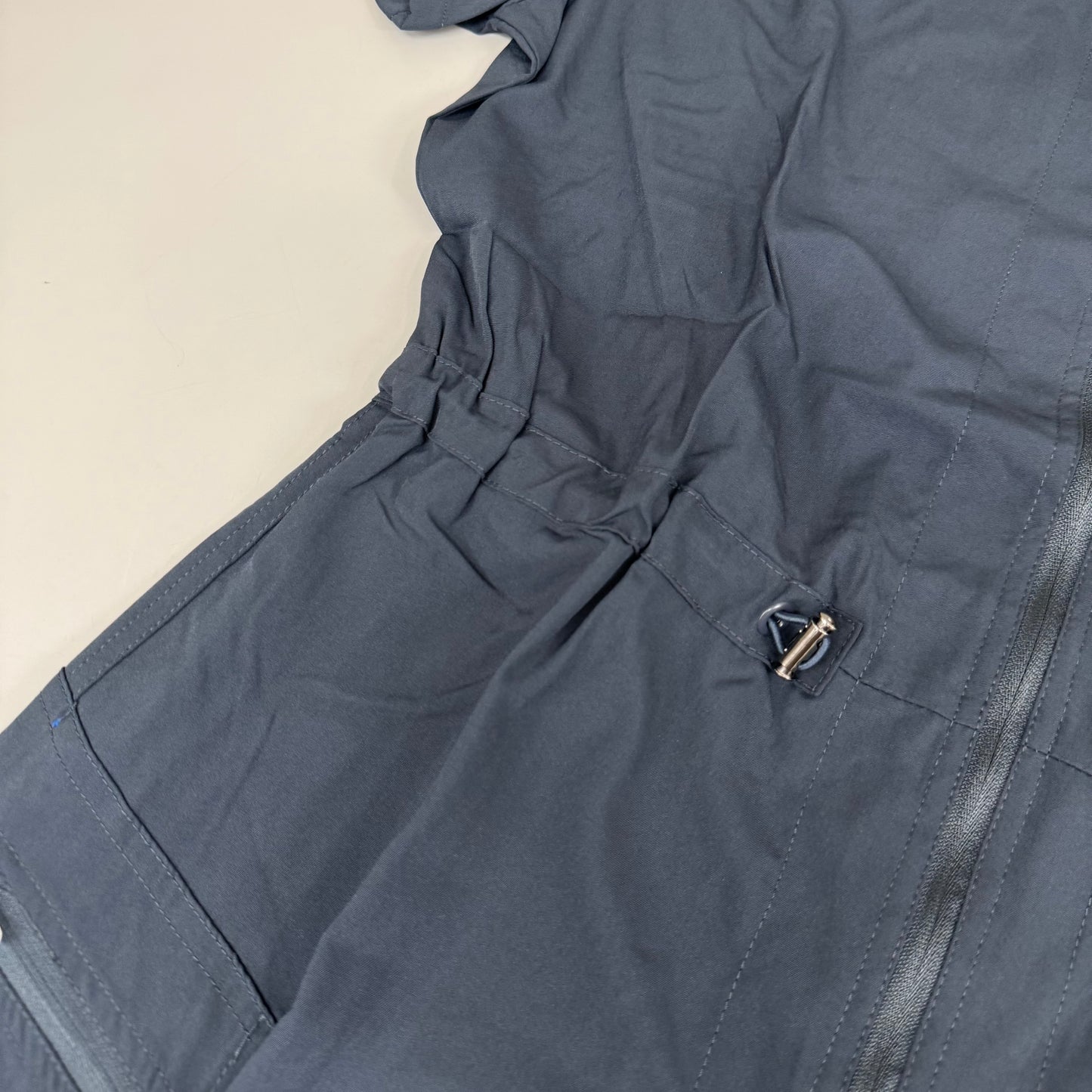 GREEN TOWN 4 Flex Scrubs Jumpsuit Cinch In Waist Women's Sz XL Pewter GFX-023AST