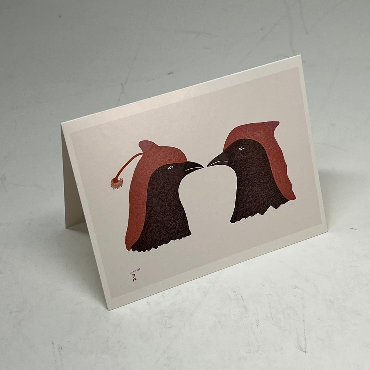 POMEGRANATE (2 PACK, 16 EACH) Inuit Art Kinngait Notecards W/ Envelope  4x5"