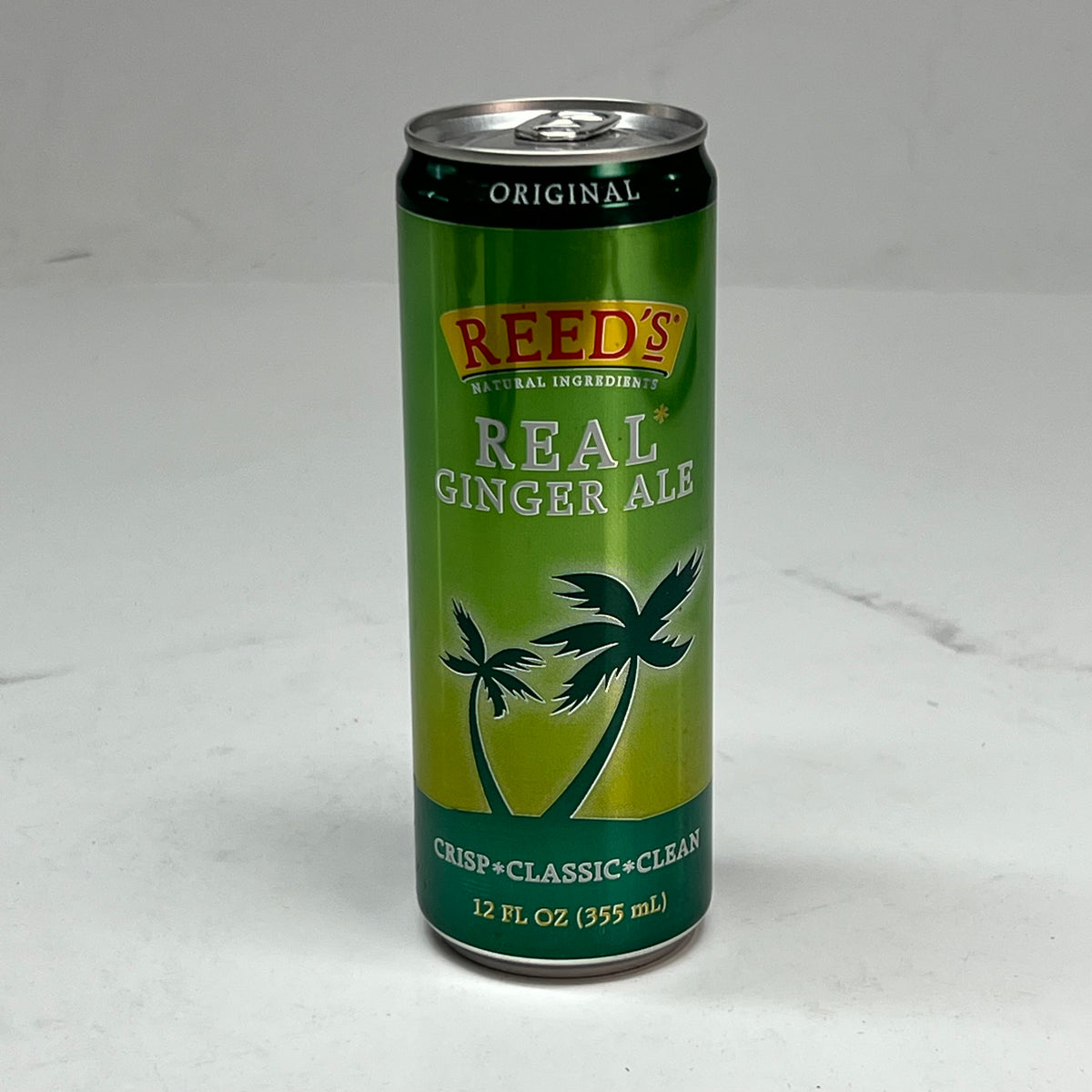 ZA@ REED'S (24 PACK) Real Ginger Ale 12 fl oz. Green BB 12/27