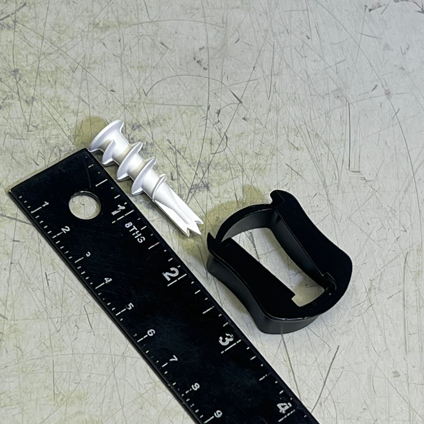 ZA@ (LOT OF 2) Assorted Hardware For Closet//Hanging Hardware (See Images) Black/White