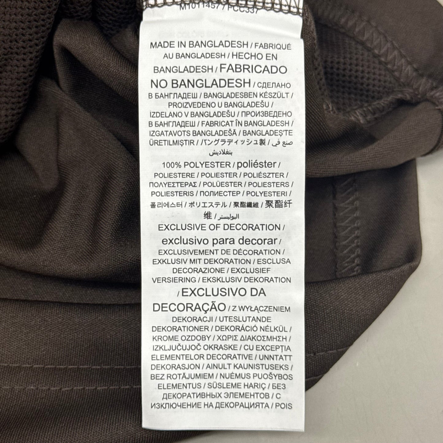 NFL Cleveland Browns Quarter Zip Pullover Shirt Long Sleeve L Brown 1802969