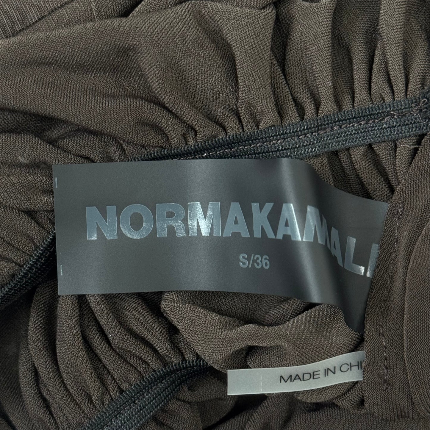 NORMA KAMALI Goddess Dress Unlined Women's Sz S/36 Chocolate KK3233PL292028