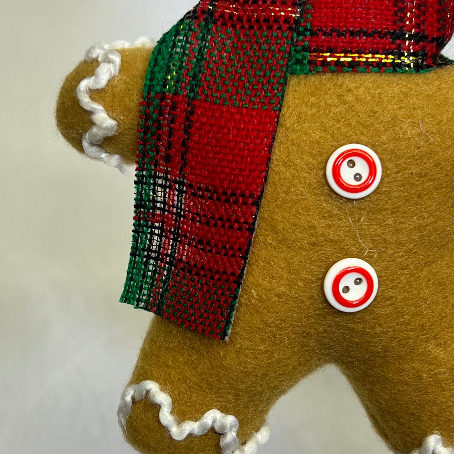 GERSON (4 PACK) Cheerful Gingerbread Girl W/ Bow Holiday Ornaments 6" 2741360