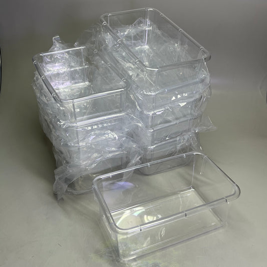LAKESHORE LEARNING (10 PACK) Stackable Storage Box 13.5"l x 8"w x 5"h Clear LC91