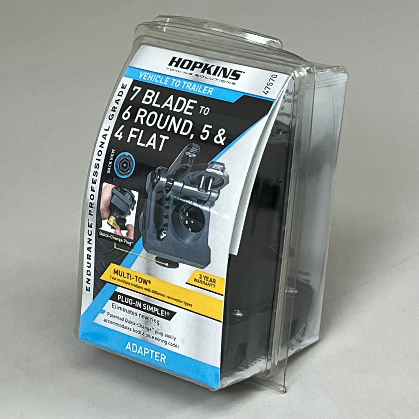 HOPKINS Towing Solutions 7 Blade to 6 Round, 5 & 4 Flat Multitow 47570