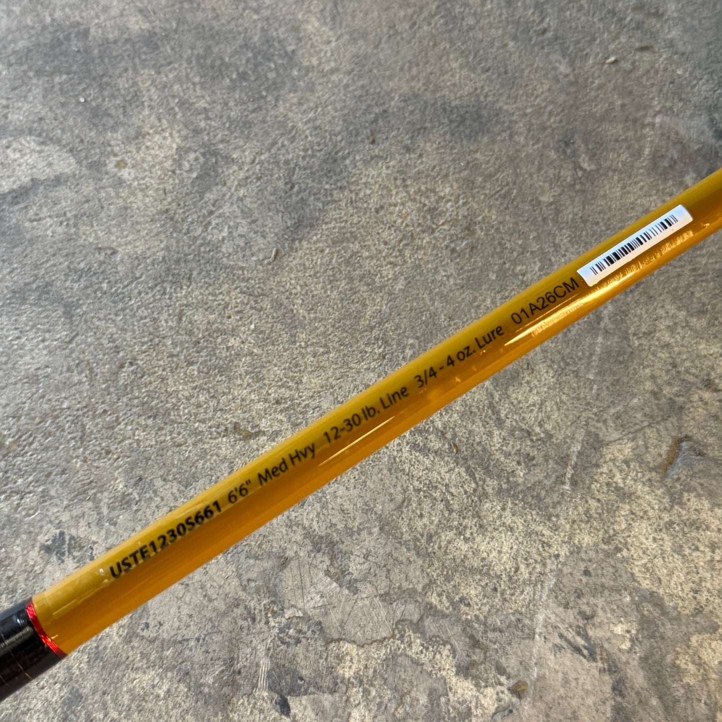 UGLY STIK 6'6" Medium Heavy Fishing Rod - 12-30 lb. Line, 3/4-4 oz. Lure 01A26CM