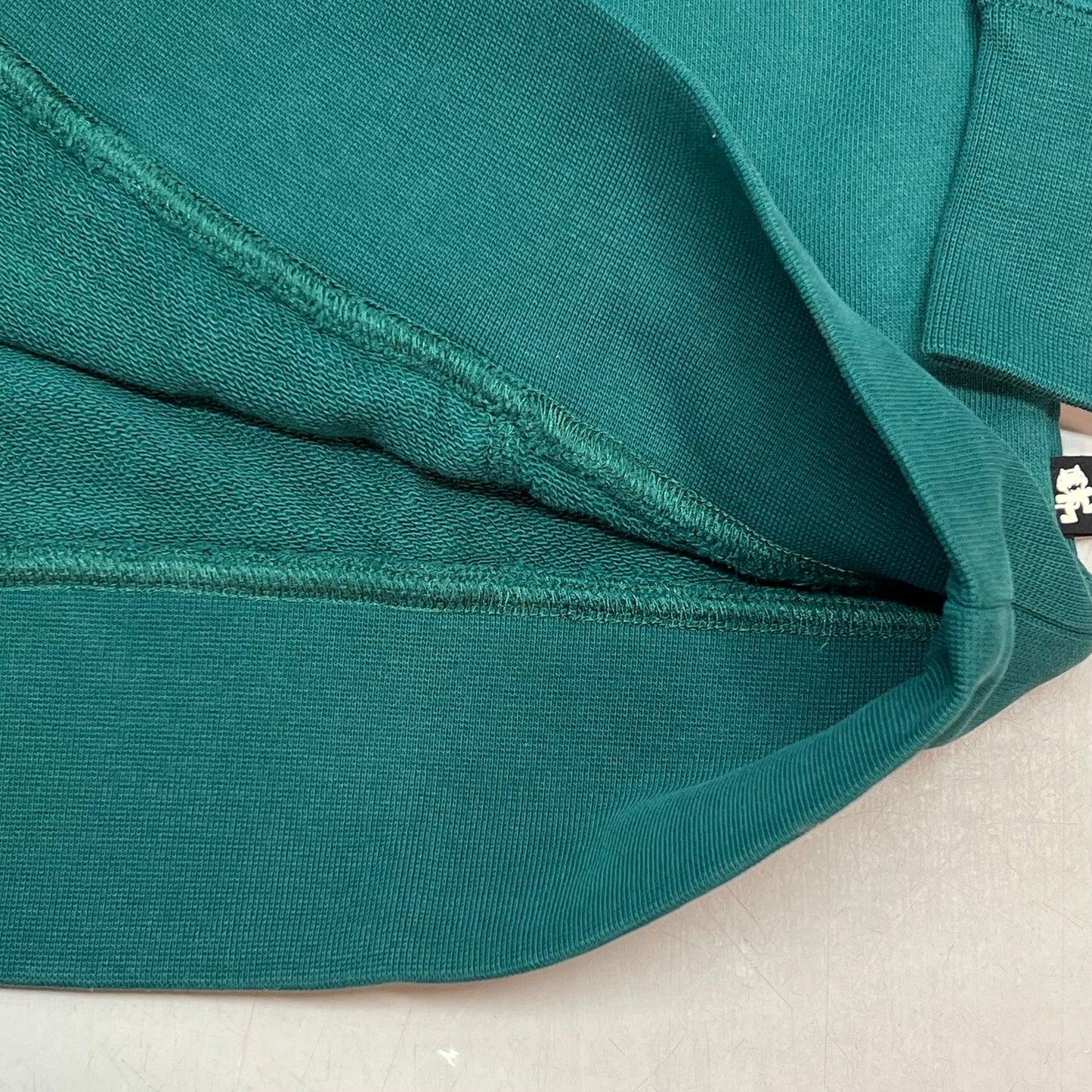 MONSTERCAT Hooded Drawstring Sweatshirt W/ Velvet Logo Men's Sz S Emerald Green