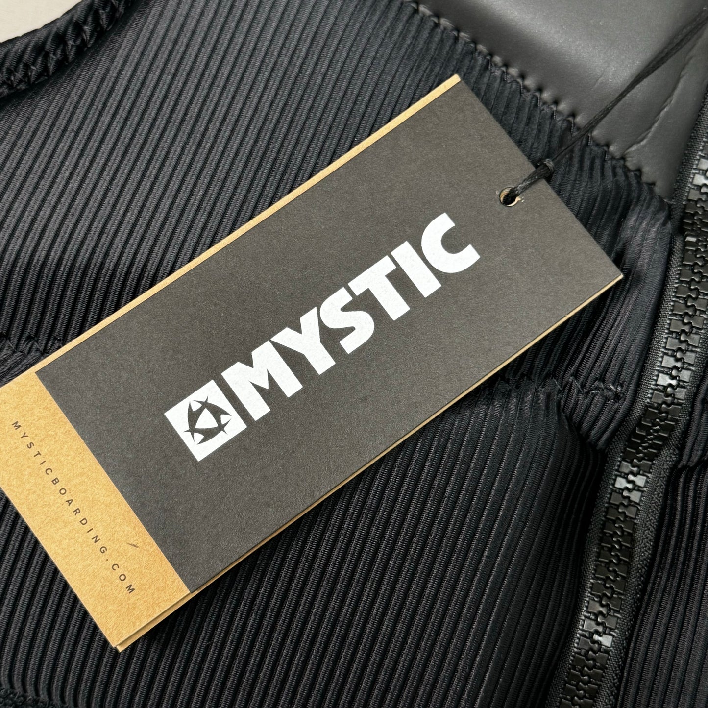 MYSTIC Block Impact Vest YKK Front-Zip & Clash Foam Sz L Black 35005.200107