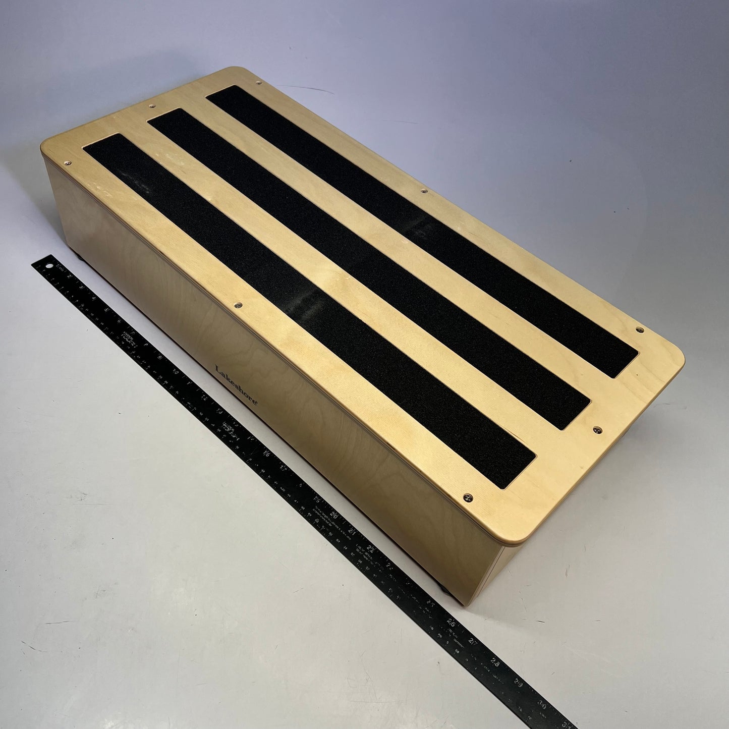 LAKESHORE No-Slip Classroom Step Stool Sturdy Birch 27"w x 12"d x 6"h JJ424