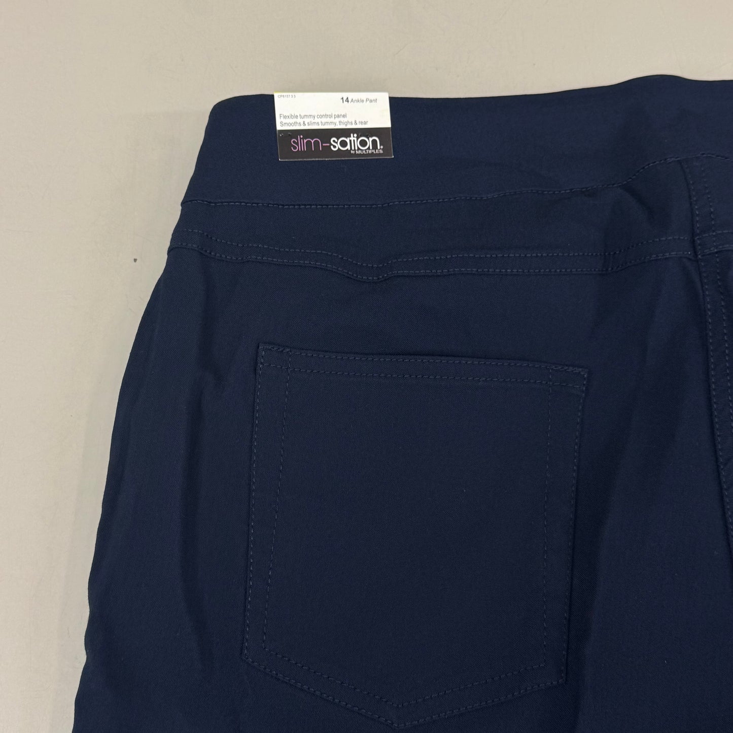 MULTIPLES Ankle Pants Petite Women's Sz 14 Midnight M48716PM