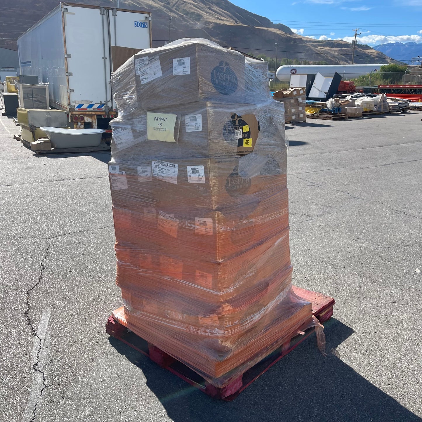 ZA@ Pallet of JASPER RUBBER Rectangle & Small Round Gaskets 7"x5.5" & 1"D 002653237 & 002719504 (AS-IS)