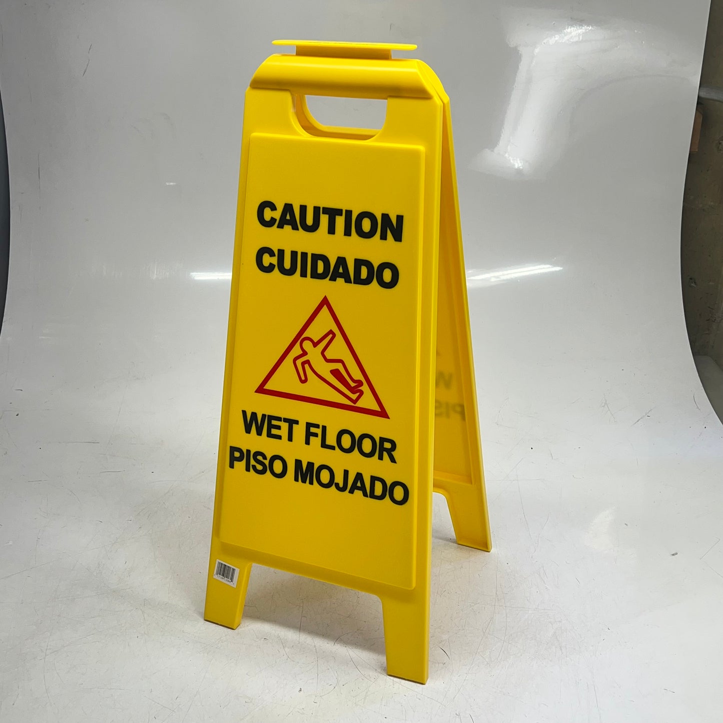 CARLISLE Wet Floor Sign English/spanish Professional Quality 25" Yellow 36900|00